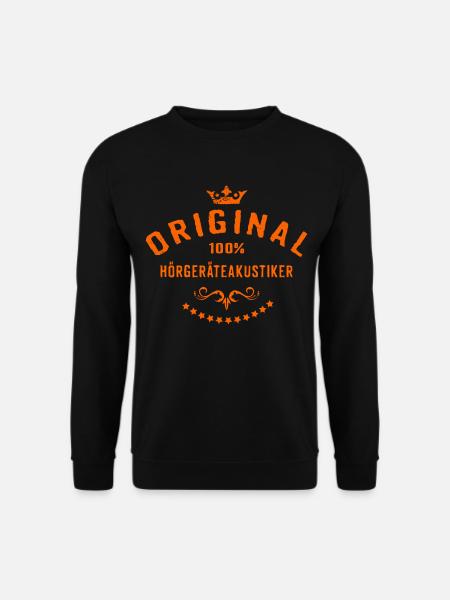 Original 100 Prozent Hörgeräteakustiker - - Unisex Pullover - Schwarz
