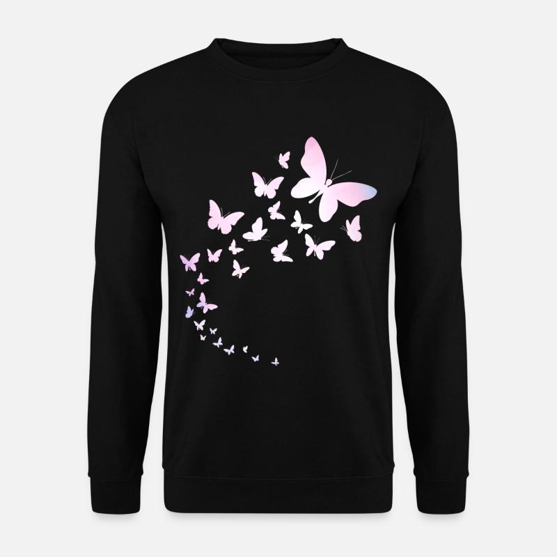 Butterflies fly - Unisex Sweatshirt - black