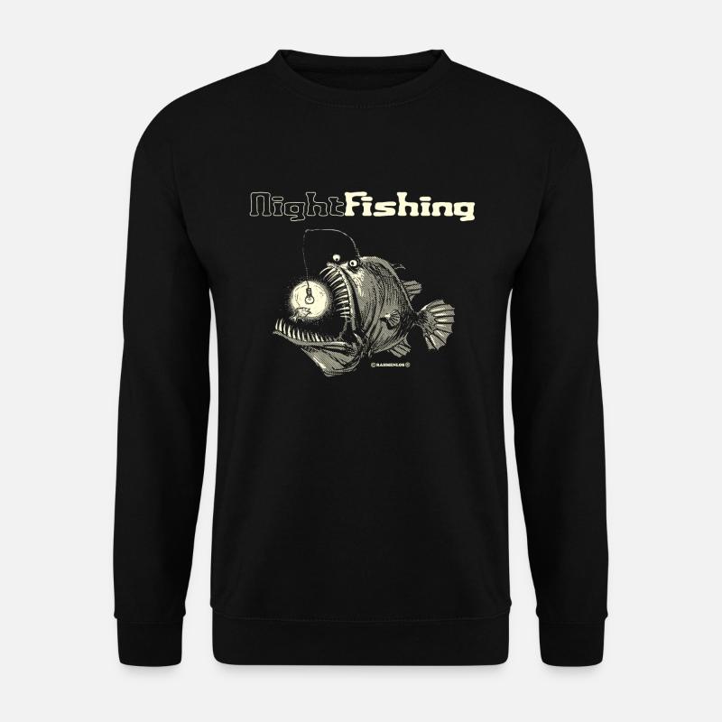 night fishing - Unisex Pullover - Schwarz