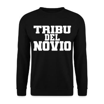 Tribu del Novio Groom's Tribe Wedding Groomsmen - Unisex Sweatshirt - black - Front - Alina (178cm) & Michal (187cm)