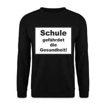 FD - Zigaretten Style - Schule gefährdet die - Unisex Pullover - Schwarz - Vorne - Alina (178cm) & Michal (187cm)