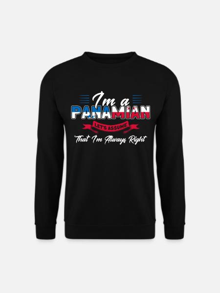 Panamanian Flag Panamanian Roots gift - Unisex Sweatshirt - black
