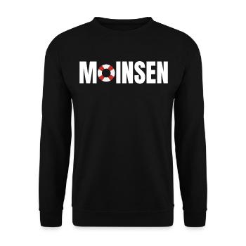 Oldenburg Oldenburger Norden Norddeutschland Moin - Unisex Pullover - Schwarz - Vorne - Alina (178cm) & Michal (187cm)