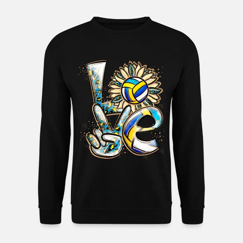 Love Volleyball Player - Unisex Pullover - Schwarz
