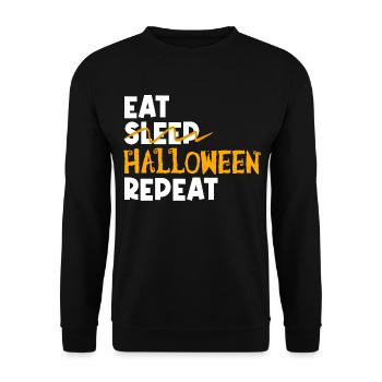 cadeau Halloween humour | Halloween - Sweat-shirt Unisexe - noir - Devant - Alina (178cm) & Michal (187cm)