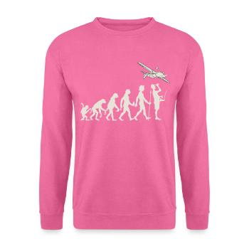 3D-Heli Modellflieger Evo Fläche - RAHMENLOS RC - Unisex Pullover - Pink - Vorne