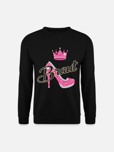 JGA - Braut Schuh - RAHMENLOS - Unisex Pullover - Schwarz