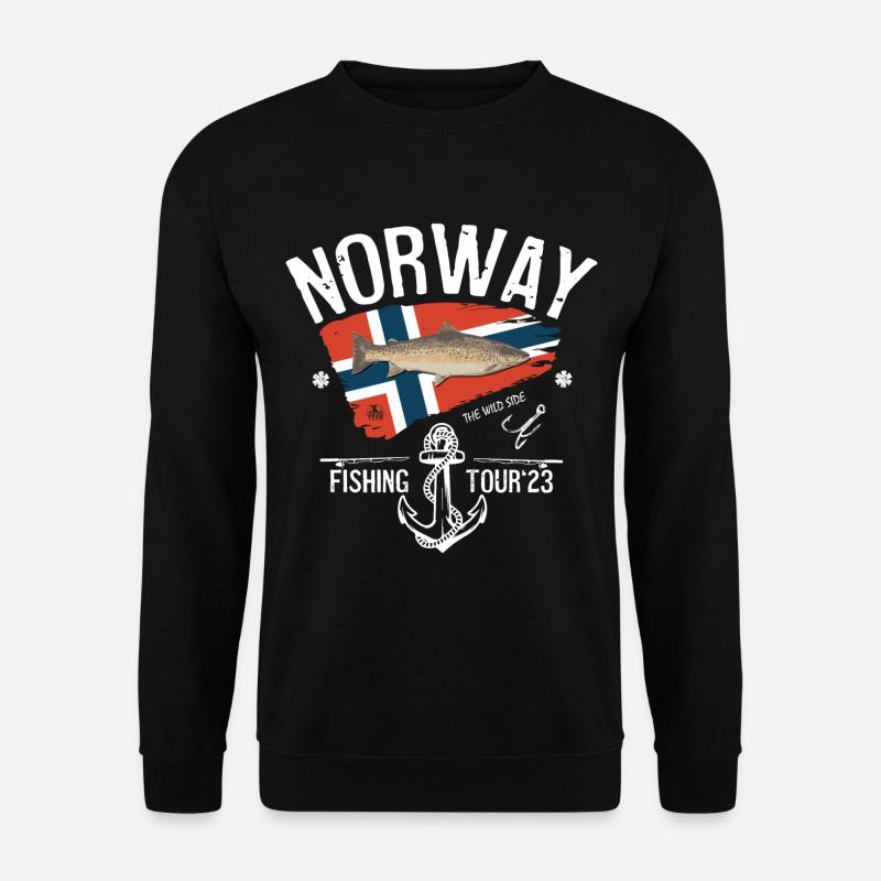Norwegen Angeltour 2023 - Unisex Pullover - Schwarz