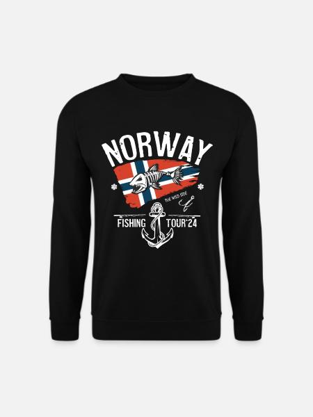Norway Fishing Tour - 2024 - Unisex Pullover - Schwarz