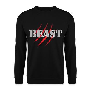 Beast - Unisex Sweatshirt - black - Front - Alina (178cm) & Michal (187cm)