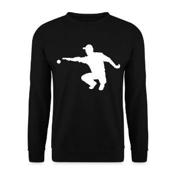 Petanque Spieler Boule Boccia Bocce Pétanque Sport - Unisex Pullover - Schwarz - Vorne - Alina (178cm) & Michal (187cm)
