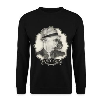 Bully-Club - Unisex Pullover - Schwarz - Vorne - Alina (178cm) & Michal (187cm)