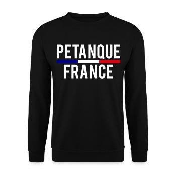 Pétanque France Petanque Frankreich Boule Boccia - Unisex Pullover - Schwarz - Vorne - Alina (178cm) & Michal (187cm)