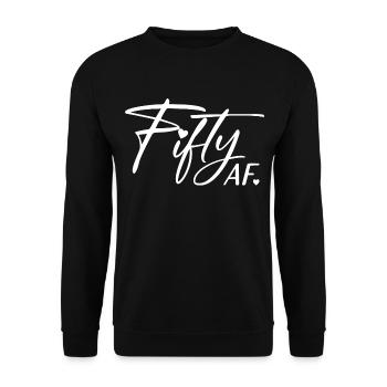 50th Birthday Men Women Anniversary 50 Years Old - Unisex Sweatshirt - black - Front - Alina (178cm) & Michal (187cm)