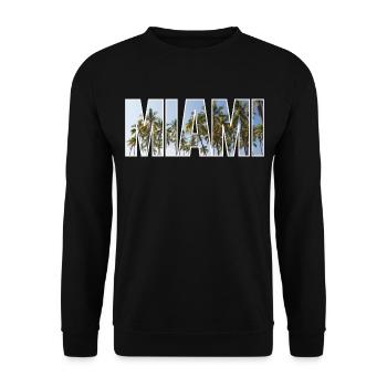 Miami - Sweat-shirt Unisexe - noir - Devant - Alina (178cm) & Michal (187cm)