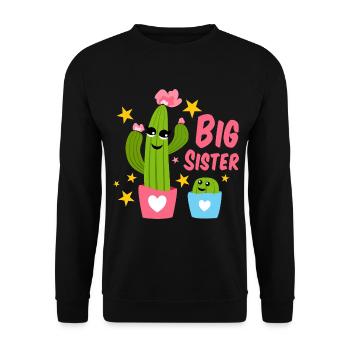 Grande sœur - Sweat-shirt Unisexe - noir - Devant - Alina (178cm) & Michal (187cm)
