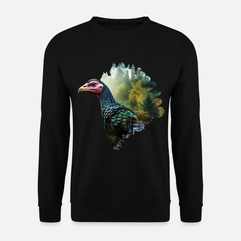 Truthahn - Unisex Pullover - Schwarz