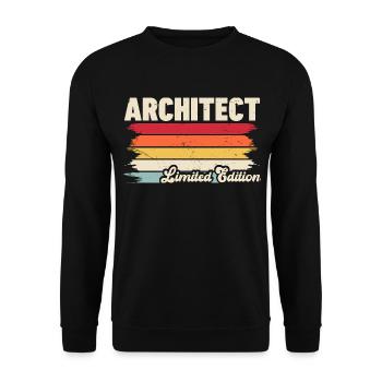 Architekt - Unisex Pullover - Schwarz - Vorne - Alina (178cm) & Michal (187cm)