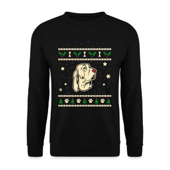 Bracco Italiano Cadeau de Noël - Sweat-shirt Unisexe - noir - Devant - Alina (178cm) & Michal (187cm)