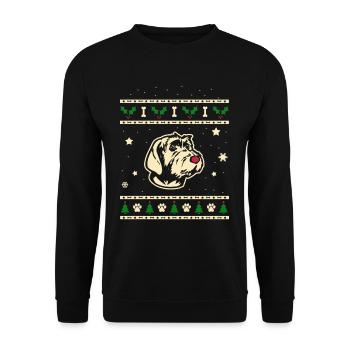 Griffon Korthals Cadeau de Noël - Sweat-shirt Unisexe - noir - Devant - Alina (178cm) & Michal (187cm)