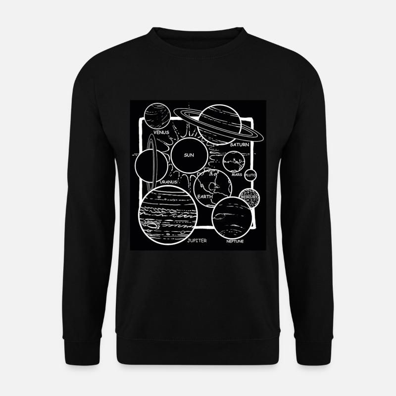 Système solaire Planet Galaxys - Sweat-shirt Unisexe - noir