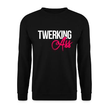 Tanz Tanzen Fitness Bewegung Hobby - Unisex Pullover - Schwarz - Vorne - Alina (178cm) & Michal (187cm)