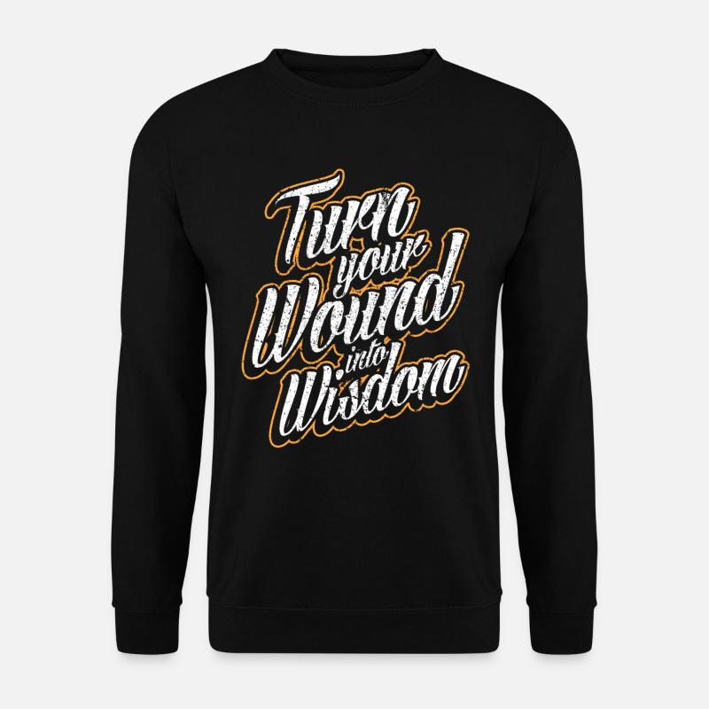 Weisheit Alter Intelligenz Glück Ruhe Zufriedenhei - Unisex Pullover - Schwarz