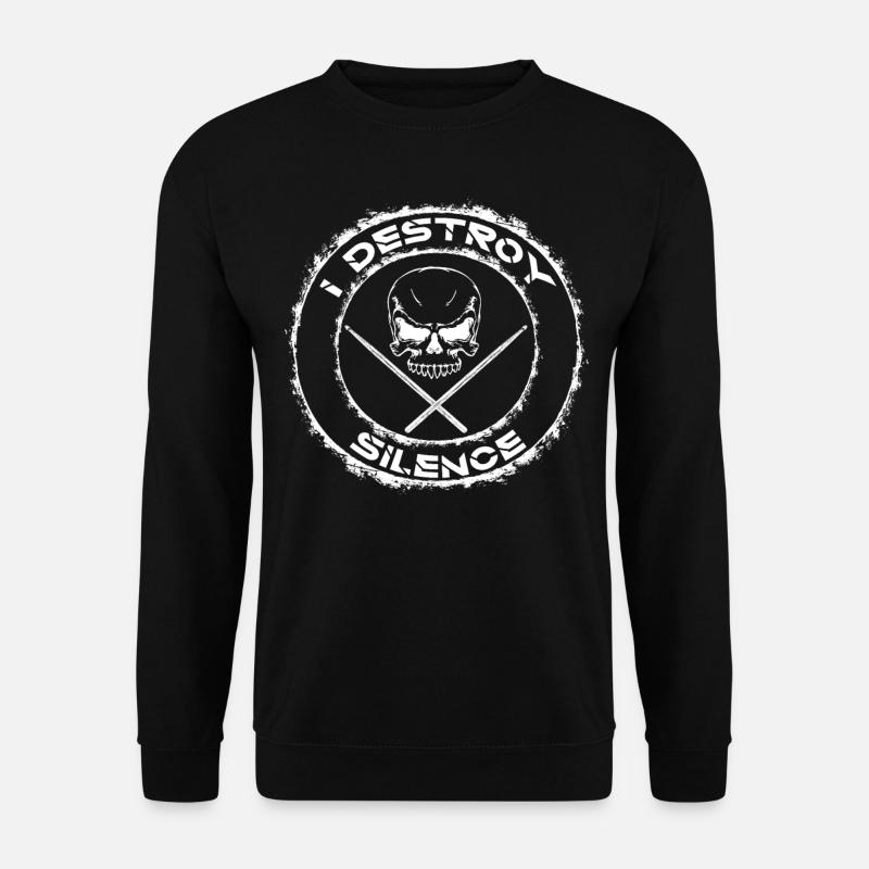 Batonnets de tambour de batteur de batteur de batteur - Sweat-shirt Unisexe - noir