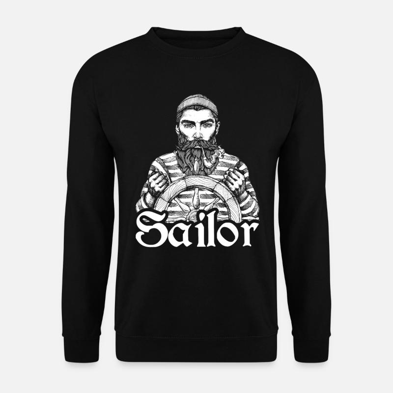 Seemann Kapitän Seefahrer Kapitän Schiff - Unisex Pullover - Schwarz