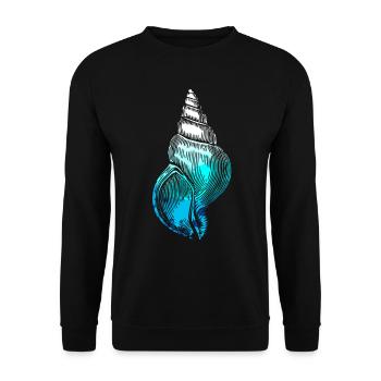 Vie marine sous-marine Seashell mer profonde - Sweat-shirt Unisexe - noir - Devant - Alina (178cm) & Michal (187cm)