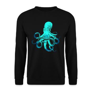 Cuttlefish octopus cuttlefish underwater sea animal - Unisex Sweatshirt - black - Front - Alina (178cm) & Michal (187cm)