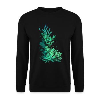 aquarium sous-marin poisson de mer lac de plongée - Sweat-shirt Unisexe - noir - Devant - Alina (178cm) & Michal (187cm)