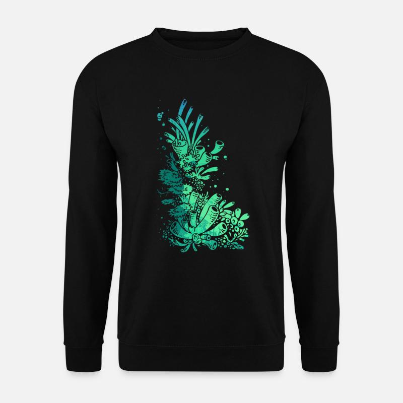 unter Wasser Aquarium Meer Fische See Tauchen - Unisex Pullover - Schwarz
