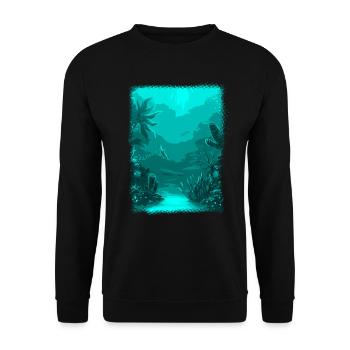 aquarium sous-marin plongée sous-marine corail - Sweat-shirt Unisexe - noir - Devant - Alina (178cm) & Michal (187cm)
