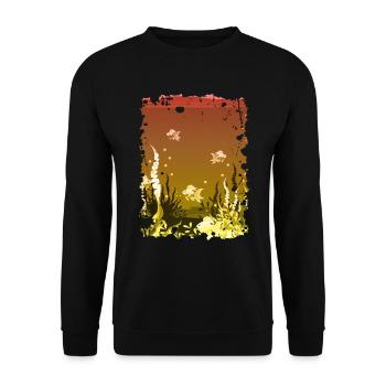 sous-marin aquarium mer océan lac corail - Sweat-shirt Unisexe - noir - Devant - Alina (178cm) & Michal (187cm)