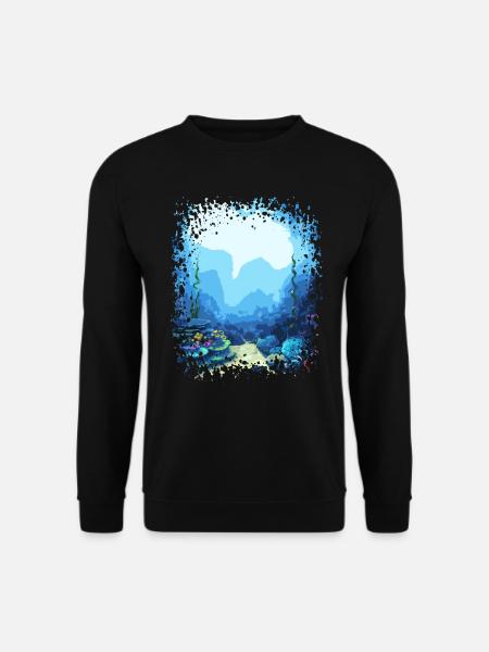 unter Wasser Aquarium Meer Ozean See Koralle - Unisex Pullover - Schwarz