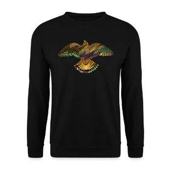 Aigle d'Amérique Faucon Indien d'Amérique - Sweat-shirt Unisexe - noir - Devant - Alina (178cm) & Michal (187cm)