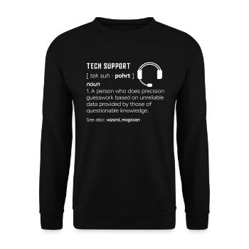 SOUTIEN TECHNIQUE - Sweat-shirt Unisexe - noir - Devant - Alina (178cm) & Michal (187cm)