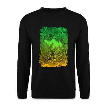 Jungle rainforest conservation amazon - Unisex Sweatshirt - black - Front - Alina (178cm) & Michal (187cm)