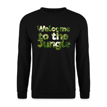Dschungel Regenwald Naturschutz Amazonas - Unisex Pullover - Schwarz - Vorne - Alina (178cm) & Michal (187cm)