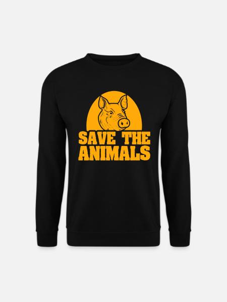 Animal bien-être animal animal cochon animal - Sweat-shirt Unisexe - noir