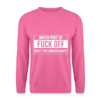 FUCK OFF - Unisex Pullover - Pink - Vorne