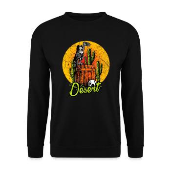 Crâne de soleil - Sweat-shirt Unisexe - noir - Devant - Alina (178cm) & Michal (187cm)