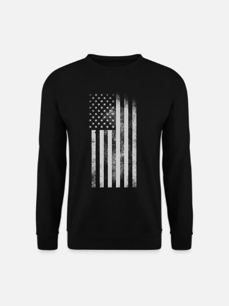 Drapeau USA - Sweat-shirt Unisexe - noir