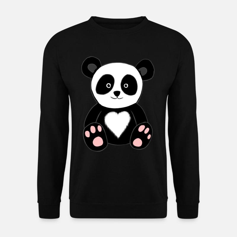 Süßer Panda - Unisex Pullover - Schwarz