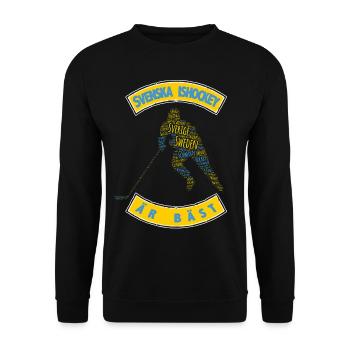 Hockey sur glace en Suède - Sweat-shirt Unisexe - noir - Devant - Alina (178cm) & Michal (187cm)