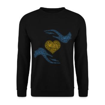 Suède - Sweat-shirt Unisexe - noir - Devant - Alina (178cm) & Michal (187cm)