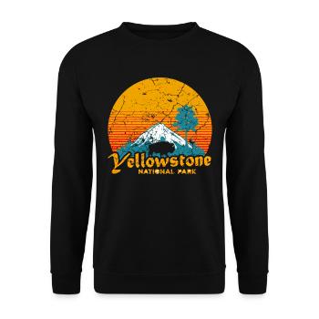 Yellowstone - Unisex Sweatshirt - black - Front - Alina (178cm) & Michal (187cm)