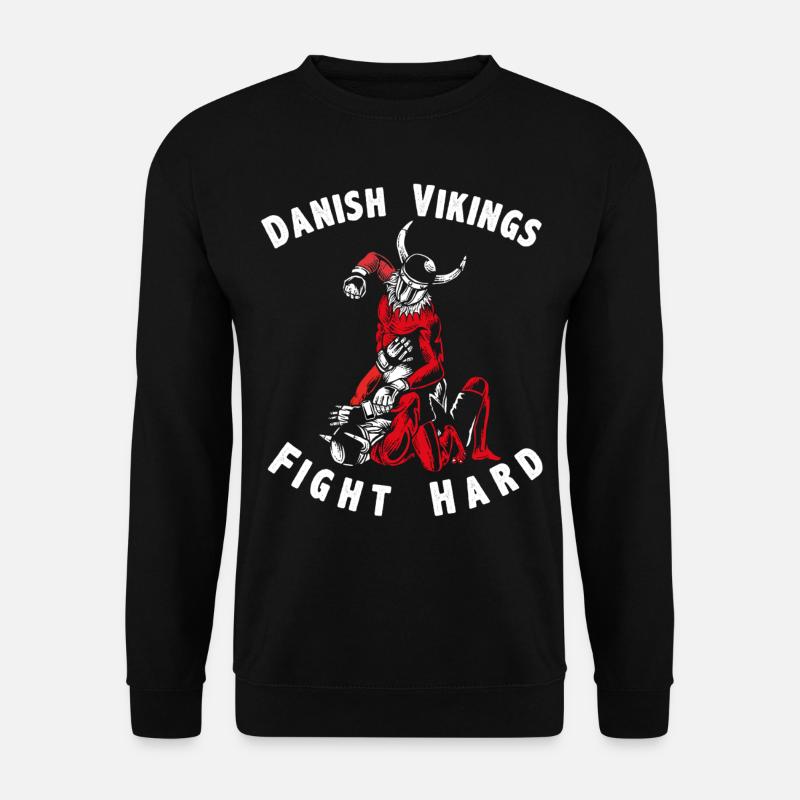 Denmark Vikings fight hard - Unisex Sweatshirt - black