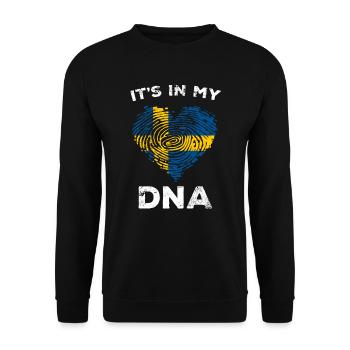 Suède Suède drapeau Suède suédois - Sweat-shirt Unisexe - noir - Devant - Alina (178cm) & Michal (187cm)